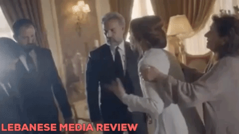 رولا حمادة في مشهد من مسلسل خمسة ونص - Lebanese Media Review